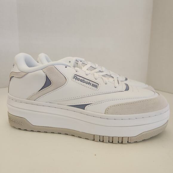 Reebok Women's Club C Extra Sneaker, White/Vintage Blue/Moonstone, 9.5 - Picture 2 of 10